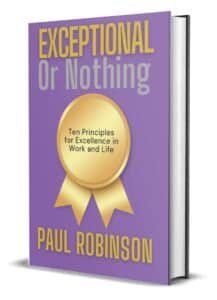 exceptional or nothing book by paul robinson india's leading motivational speaker an dbest selling author