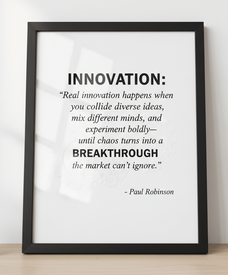 Paul robinson's definition of an innovation process