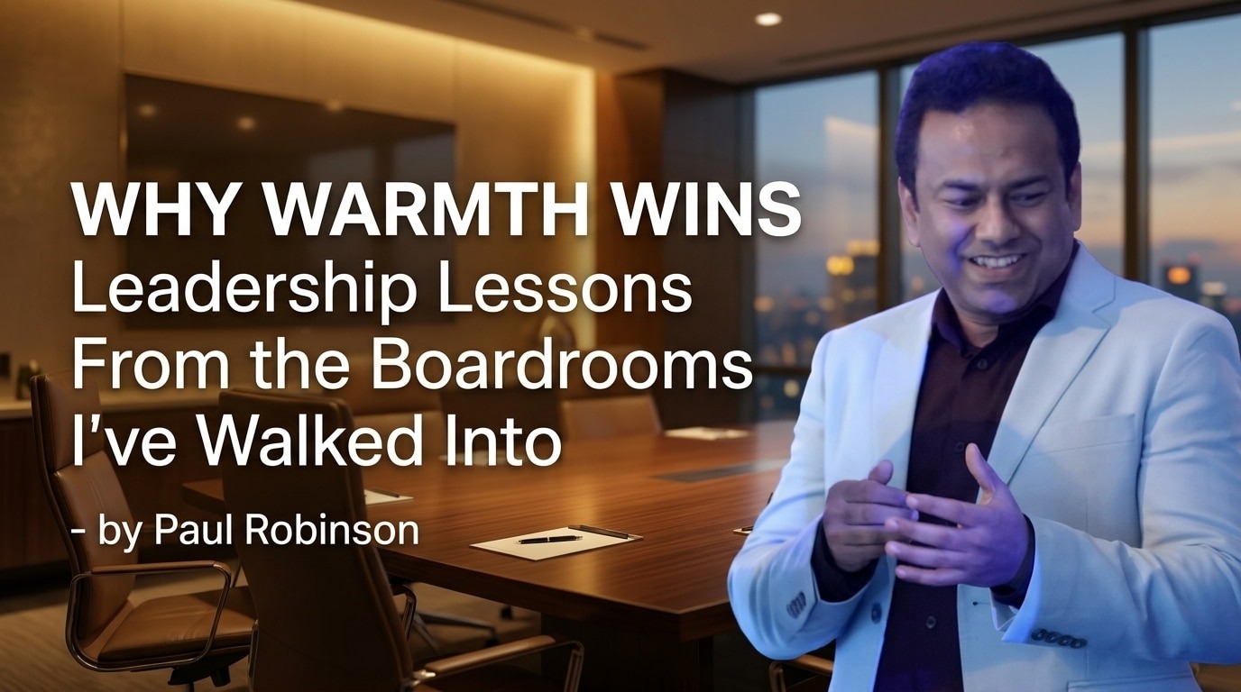 lead with warmth leadership keynote speaker Paul Robinson