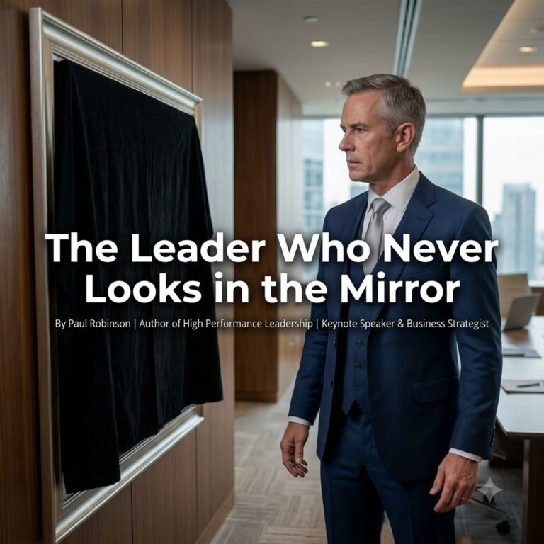 best leadership trainer Paul Robinson teaches self reflection for leadership